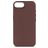 Decoded iPhone 16e Pele genuína Capa traseira Antichoque - Chocolate Brown