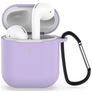 Mobigear Classic Apple AirPods 1 Cover Fleksibel Silikone - Lilla