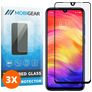 Mobigear Premium Xiaomi Redmi Note 7 Härdat glas Skärmskydd - Skalvänligt - Svart (3-pack)
