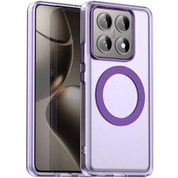 Mobigear Shockproof Xiaomi 14T MagSafe Funda Plástico rígido Carcasa - Morado