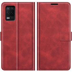Mobigear Wallet Realme 8 5G Knížkové pouzdro Peněženka - Červená