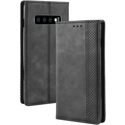 Mobigear Sensation Samsung Galaxy S10 Pungetui med Seddelrum - Sort