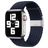 Mobigear Braided Nylon Apple Watch Strap Clamp closure - 49/46/45/44 mm - Charcoal