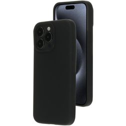 Mobiparts iPhone 15 Pro Max Silicona MagSafe Carcasa - Negro