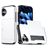Mobigear Card iPhone 18 Hard Case Back cover Shockproof with Card Holder - White