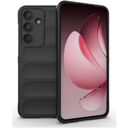 Mobigear Bumpy Samsung Galaxy S25 FE Joustava TPU Suojakuori - Musta