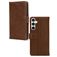 Mobilize Wallet Samsung Galaxy S23 FE Piel auténtica Funda tipo libro Cartera - Marrón