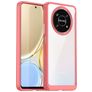 Mobigear Crystal HONOR Magic 4 Lite Hårdt Bagsidecover - Gennemsigtig / Rød