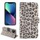 Mobigear Leopard iPhone 14 Plus Wallet case - Brown