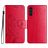 Mobigear Flowers Samsung Galaxy A36 Wallet case - Red