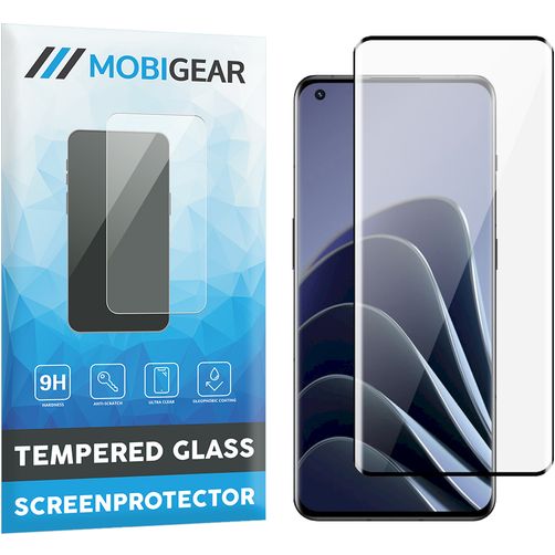 Mobigear Premium OnePlus 11 Härdat glas Skärmskydd - Skalvänligt - Svart