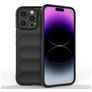 Mobigear Bumpy iPhone 15 Pro Max Flexibilní TPU Zadní kryt - Černá