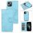 Mobigear Wallet iPhone 15 Plus Funda tipo libro 2 en 1 con carcasa extraíble Cartera - Azul