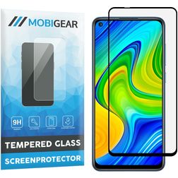 Mobigear Premium Xiaomi Redmi Note 9 Härdat glas Skärmskydd - Skalvänligt - Svart