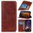 Mobigear Classic Elegance iPhone 13 Pro Max Wallet case - Brown