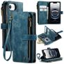 CaseMe C30 iPhone 16e Funda tipo libro Cartera - Azul