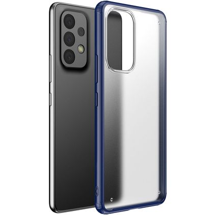 Mobigear Shockproof Samsung Galaxy A73 Funda Plástico rígido Carcasa - Azul oscuro