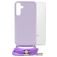 Mobilize Lanyard Gelly Samsung Galaxy S24 Plus Elastyczne TPU Etui ze smyczą - Pastel Purple