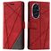 Mobigear Rhombus HONOR 200 Funda tipo libro Cartera - Rojo