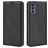 Mobigear Retro Slim Motorola Moto G62 Funda tipo libro Cartera - Negro
