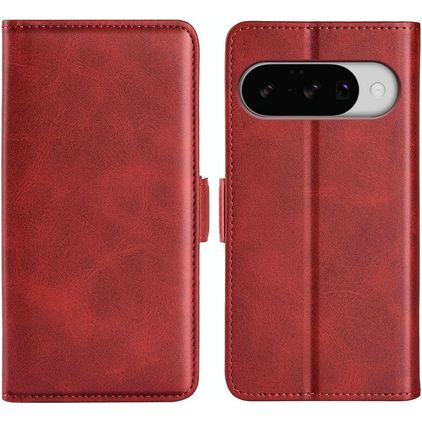 Mobigear Slim Magnet Google Pixel 10 Pungetui med Seddelrum - Rød
