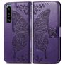 Mobigear Butterfly Sony Xperia 5 IV Pungetui med Seddelrum - Lilla