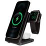 Mobiparts Foldable 3 in 1 Nabíjecí stanice Qi 15W - Černá