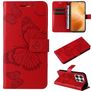 Mobigear Butterfly Xiaomi 14T Pro Lompakkokotelo + Setelitasku - Punainen