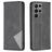 Mobigear Rhombus Slim Samsung Galaxy S23 Ultra Funda tipo libro - Negro