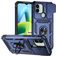 Mobigear Armor Ring Cam Slide Xiaomi Redmi A1 4G Hardcase Back cover Antiurto con anello e copriobiettivo scorrevole - Blu