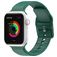 Mobigear Dashed Silikon Apple Watch Řemínek Přezka - 42/41/40/38 mm - Zelená