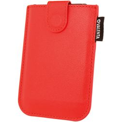 Pouzdro na karty Valenta Card Pocket Slide Kůže - Počet karet: 5 - Červená