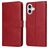 Mobigear Wallet iPhone 17 Plånboksfodral med sedelfack - Röd