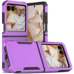 Mobigear Heavy Armor Motorola Razr 50 Hard Case Back cover Shockproof - Purple