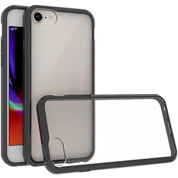 Mobigear Crystal iPhone 7 Funda Plástico rígido Carcasa - Negro / Transparente