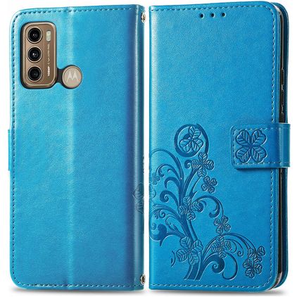 Mobigear Clover POCO X3 GT Wallet case - Blue