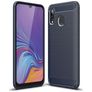 Mobigear Brushed Slim Samsung Galaxy A40 TPU flexível Capa traseira - Azul marinho