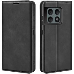 Mobigear Retro Slim OnePlus 10 Pro Plånboksfodral med sedelfack - Svart