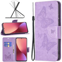 Mobigear Butterfly Xiaomi 12X Funda tipo libro Cartera - Morado