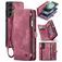 CaseMe 008 Samsung Galaxy S23 FE Cover a libro 2 in 1 con guscio estraibile a portafoglio - Rosso