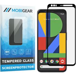 Mobigear Premium Google Pixel 4 Härdat glas Skärmskydd - Skalvänligt - Svart