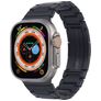 Mobigear Berlin Bracelete Aço inoxidável Fecho borboleta para Apple Watch - 49/46/45/44 mm - Preto