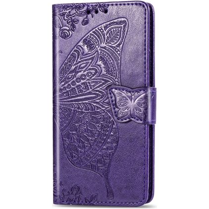 Mobigear Butterfly iPhone 11 Plånboksfodral med sedelfack - Lila