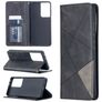 Mobigear Rhombus Slim Samsung Galaxy S21 Ultra Funda tipo libro - Negro