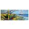 Mobigear Anti-Slip Tappetino per mouse - 40 x 90 cm - Fishing Boats on the Beach