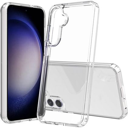 Mobigear Crystal Transparent Samsung Galaxy S23 FE Fodral Hårdplast Skal - Transparent