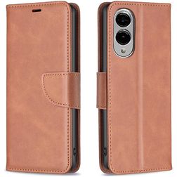 Mobigear Excellent Samsung Galaxy S25 Edge Cover a libro portafoglio - Marrone