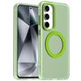 Mobigear Shockproof Samsung Galaxy S24 FE MagSafe Tvrdý plast Zadní kryt - Zelená