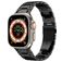 Mobigear Amsterdam Rustfrit stål Apple Watch Urrem Sommerfuglelås - 49/46/45/44 mm - Sort