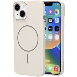Mobiparts Slim Line iPhone 15 MagSafe Funda Plástico rígido Carcasa - Off White